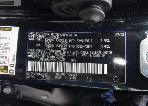 2023 Toyota 4Runner Sr5 Premium from USA, damaged, VIN JTENU5JR7P6185946
